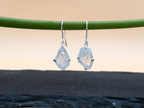 The Cascade Earrings: Rainbow Moonstone