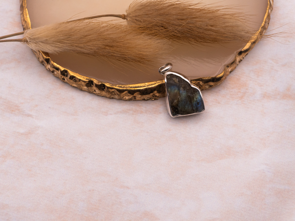 The Karma Pendant: Labradorite
