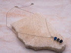 The Marigold Necklace: Kyanite, Sodalite and Lapis Lazuli