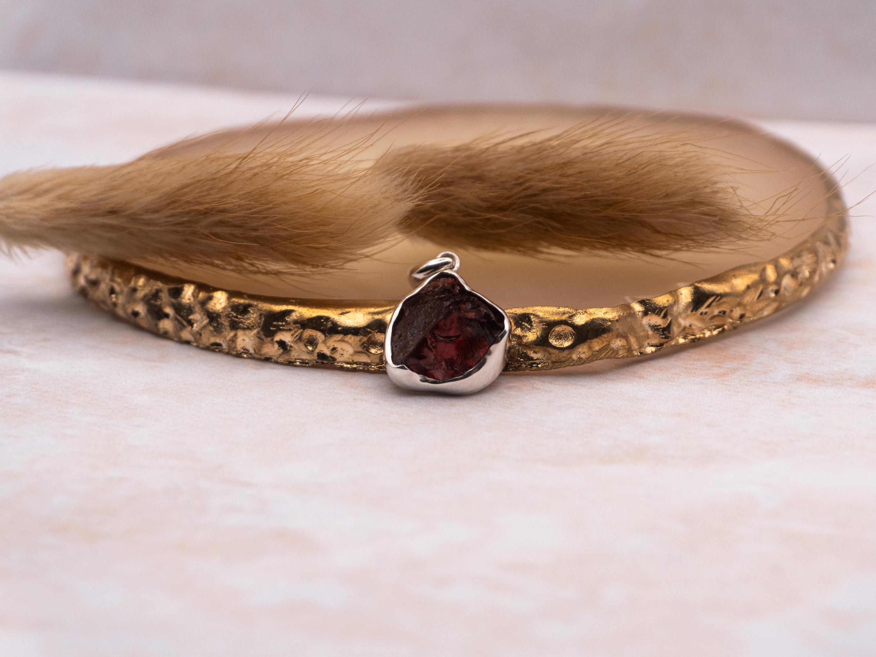 The Karma Pendant: Garnet