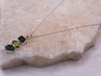 The Marigold Necklace: Peridot, Green Jade and Green Aventurine