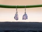 The Cascade Earrings: Lavender Quartz