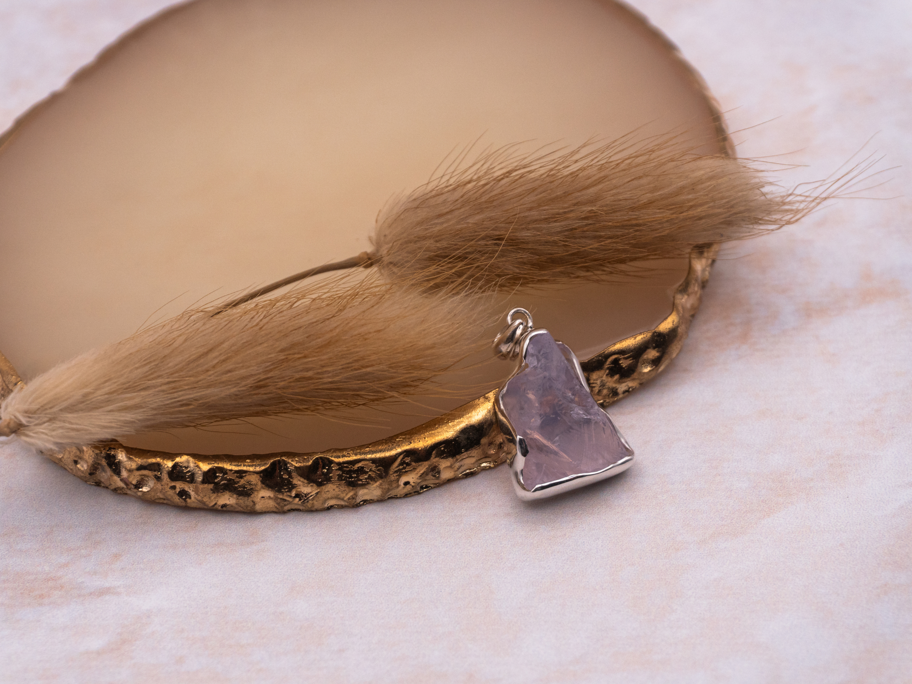 The Karma Pendant: Lavender Quartz