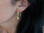 The Frangipani Earrings: Citrine, Lemon Quartz and Yellow Calcite