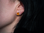 The Lotus Earrings: Citrine