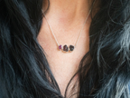 The Jasmine Necklace: Garnet, Rhodonite and Ruby