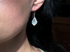 The Cascade Earrings: Rainbow Moonstone