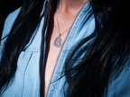 The Karma Pendant: Blue Chalcedony