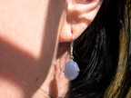 The Cascade Earrings: Blue Chalcedony
