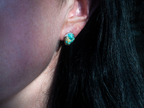 The Lotus Earrings: Turquoise