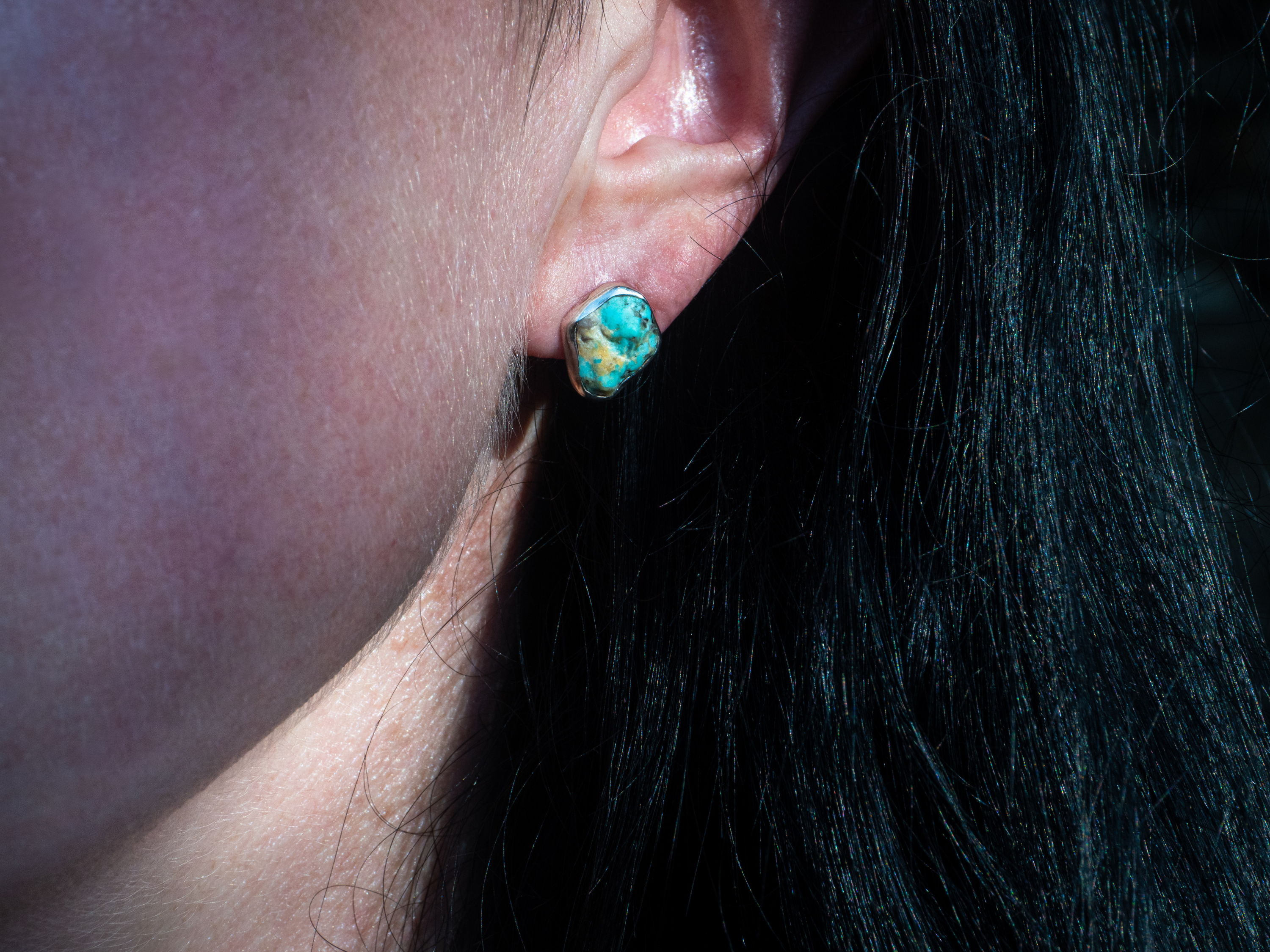 The Lotus Earrings: Turquoise