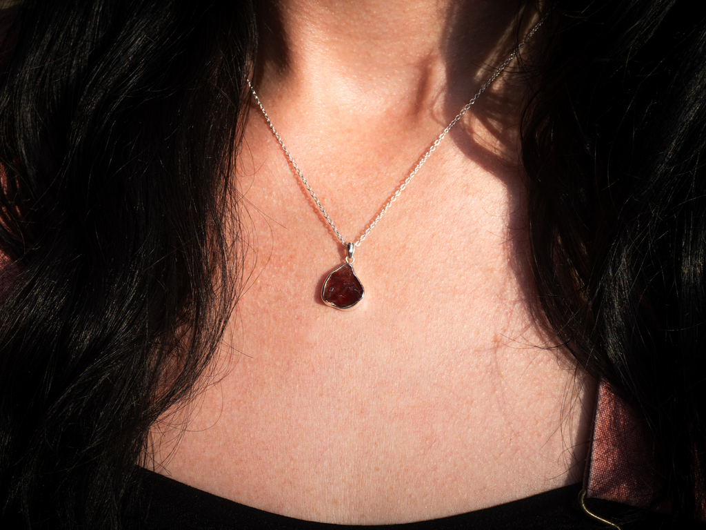 The Karma Pendant: Garnet