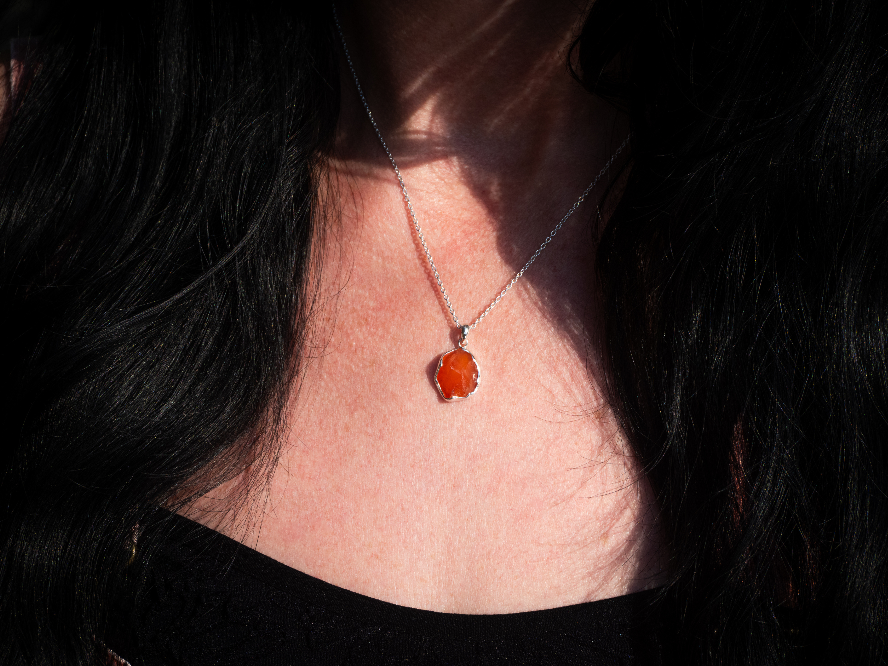 The Karma Pendant: Carnelian