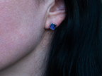 The Lotus Earrings: Amethyst