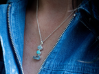 The Marigold Necklace: Blue Topaz, Aquamarine and Turquoise