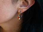 The Frangipani Earrings: Orange Citrine, Carnelian and Amber