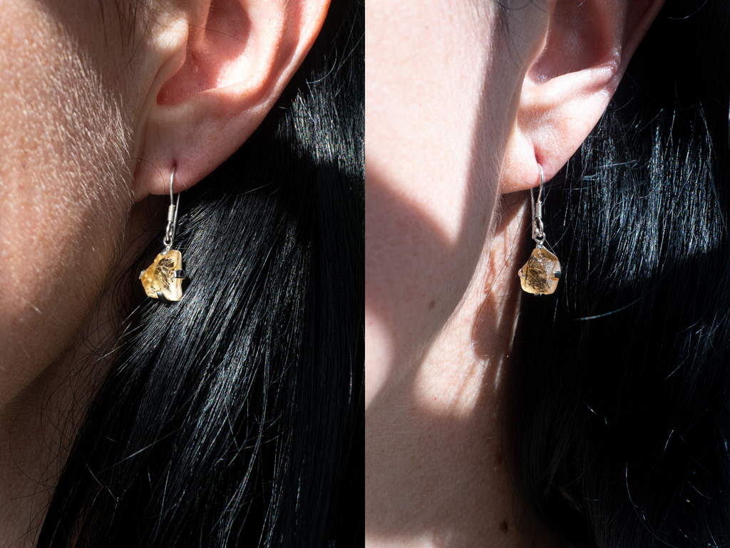 The Cascade Earrings: Citrine