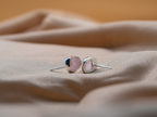 The Lotus Earrings: Rose Quartz