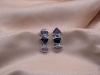 The Orchid Earrings: Amethyst, Rose Quartz and Ametrine