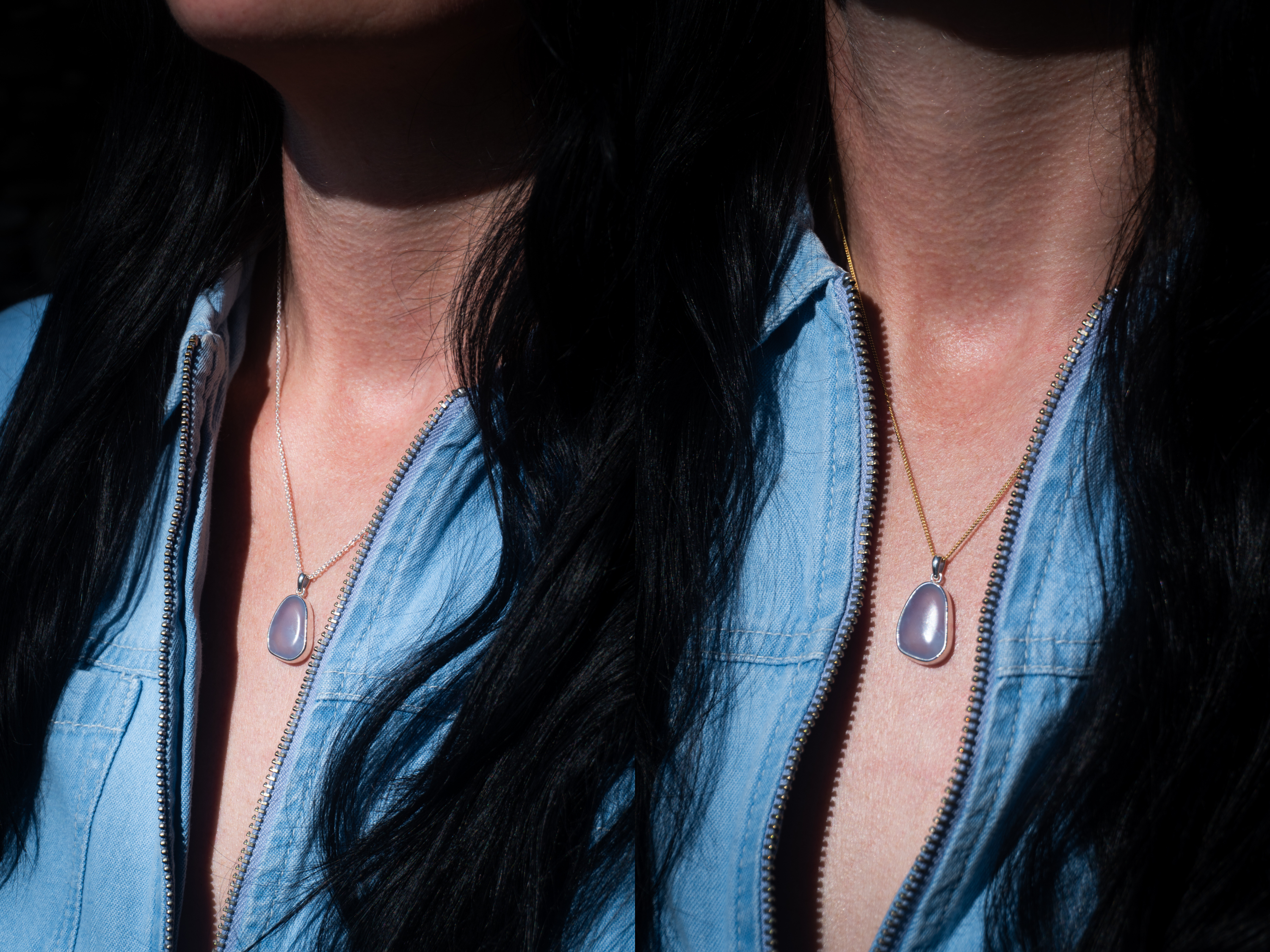 The Karma Pendant: Blue Chalcedony