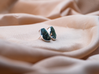 The Lotus Earrings: Green Aventurine