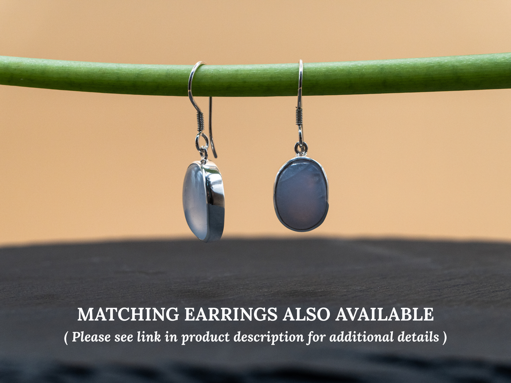 The Karma Pendant: Blue Chalcedony